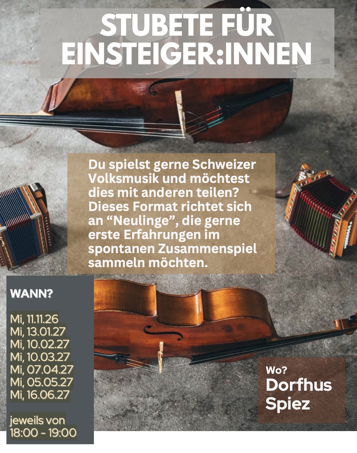 Kurs Stubete für Einsteiger:innen